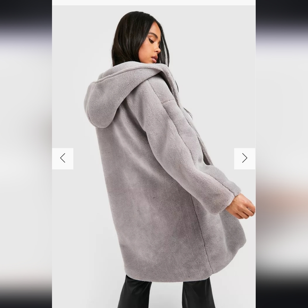 Boohoo teddy coat